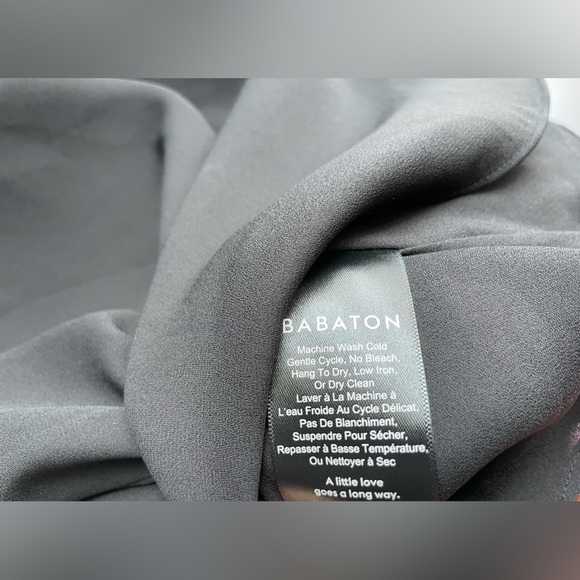 Aritzia Babaton Black Everly Drapey V-Neck Camisole Tank Top - Picture 4 of 6